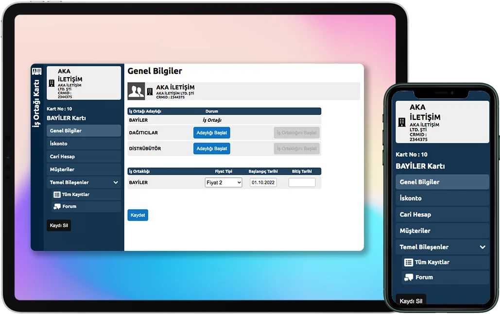 İş Ortağı Fiyatı Belirleyin
