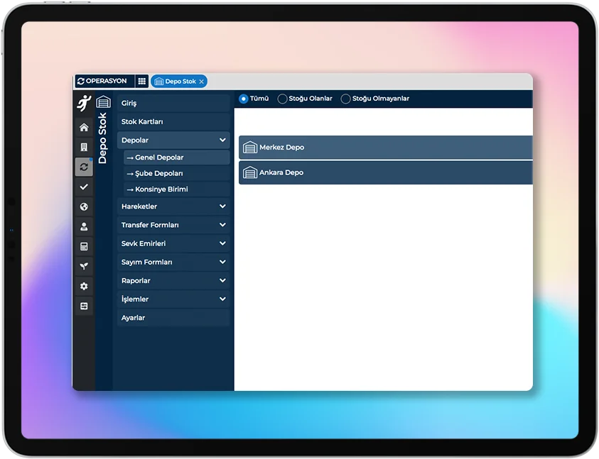 Çoklu Depo Yönetimi