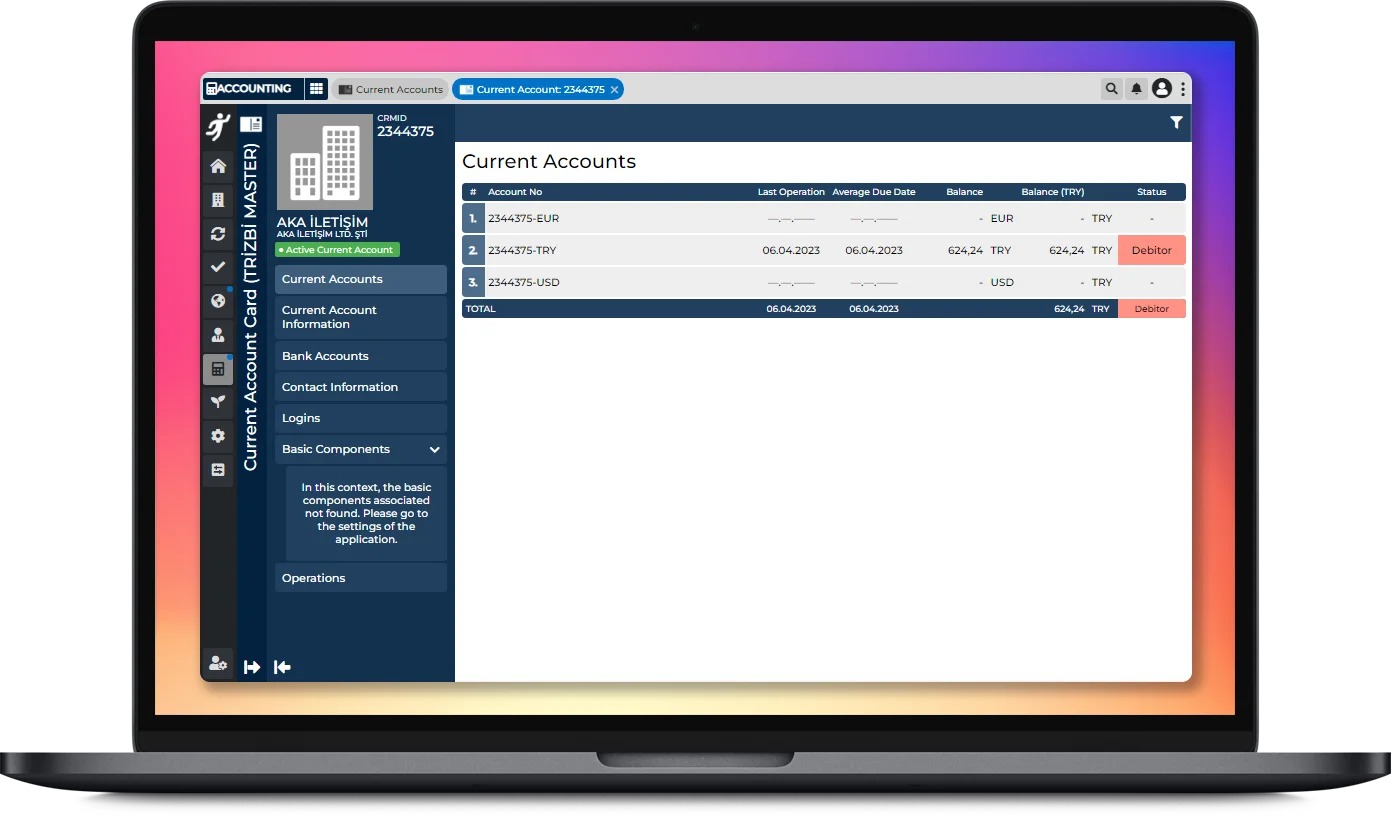 Muhasebe Yönetimi - Genel Bakış - Görselli Liste